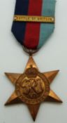 Replica Royal Air Force WWII 1939/1914 Star with clasp for Battle of Britain