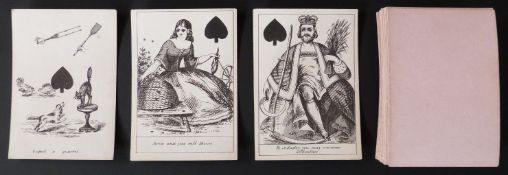 Joseph Reynolds & Sons, London playing cards. Comic Fortune Telling Cards. Non-standard cards.