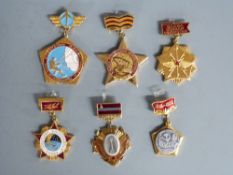 A small collection of Soviet Union pin badges