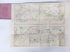 Wylds, London, Birmingham, Manchester and Liverpool railway map dated 1840, 41 x 54cm when folded