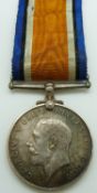British Army WWI War Medal named to 28207 Pte D Ball Glosters/ Gloucestershire Regiment