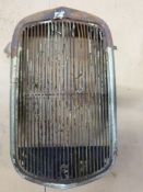 American Chrysler or similar vintage car radiator grille, H85cm