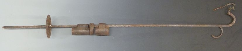 12 bore poacher's falling block trip wire alarm gun, 86cm long