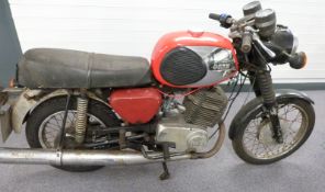 1978 MZ T/S 250cc motorcycle XKV 885 with history file including V5C and paperwork recording rebuild