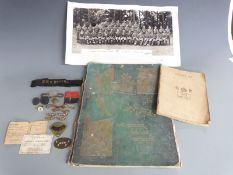 Various military ephemera including WWII armoured training notes, 19thC 'En Campagne' book,