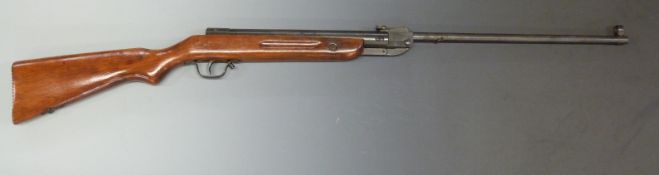 Polish Predom .177 air rifle with semi-pistol grip and adjustable sights, serial number D04902