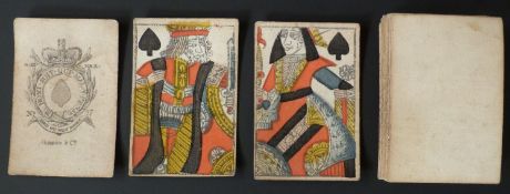 Gibson & Co, England. Garter ace. GIII, No. 97 (No Addl legend). Full length standard courts.