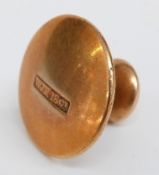An 18ct gold stud, 3.7g