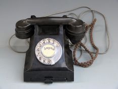 Vintage telephone with drawer to base, serial no 8332F C55/1 to base