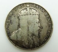 Cyprus Edward VII silver 18 piastres 1907 GF (low mintage year)