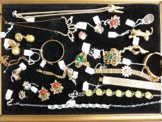 Costume jewellery including Toledo bracelet, 1970s & 1950s jewellery, etc