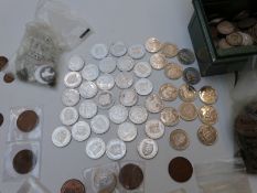 An amateur collection of UK coinage, George III onwards, together with 20thC tokens etc and museum