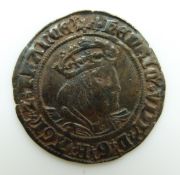 Henry VIII (1509-47) hammered silver groat, three quarter bust obverse, nicely toned VF+