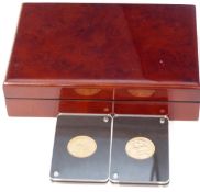 1928 gold full sovereign South African Mint, and a gold South African pond both 1898, slabbed coins,