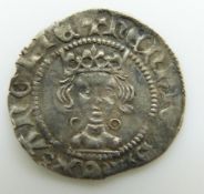 Henry VI (1422-61 and again 1470-71) hammered silver penny, annulet long cross issue, Calais mint (