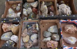 Over 40 large mineral samples and geodes.