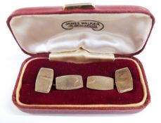A pair of 9ct gold cufflinks, 4.1g