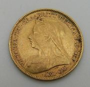 1901 gold half sovereign