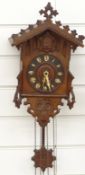 Beha early 19thC Black Forest cuckoo clock, label verso 'Camerer, Kiss & Co, 2 Broad St, Bloomsbury,