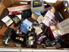 A collection of jewellery including Monet necklace, Lotus pearls, watches, silver bracelet,