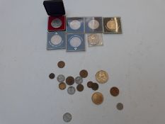 An amateur collection of UK and overseas coinage 19thC holiday change etc, small silver, modern
