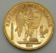1895 20 Franc gold coin