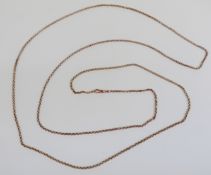 A 9ct gold guard chain, 38.6g