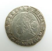 Elizabeth I (1558-1603) hammered silver threepence 1575, VF+