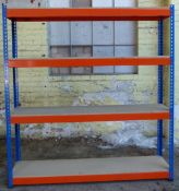 A bay of heavy duty shelving/ racking 200x183x40cm.