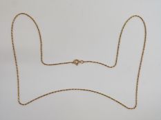 A 9ct gold chain necklace, 29cm drop, 3.0g