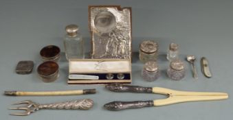 Arts and Crafts or Art Nouveau hallmarked silver mounted photograph frame, height 13cm Birmingham