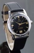 Omega Seamaster Calendar automatic gentleman's wristwatch ref. 2757-8 with date aperture, gold