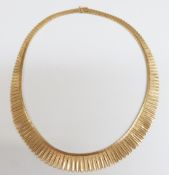An 18ct gold Cleopatra necklace, 48.5g