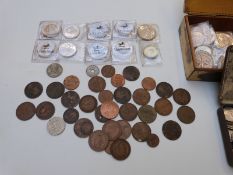 Amateur collection of largely UK coinage includes silver content, collectible two pounds and fifty