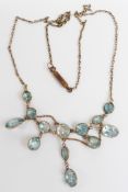 Victorian zircon necklace
