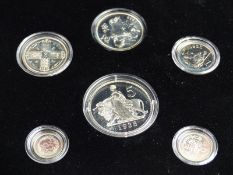 London Mint Office, King Edward VIII 1936 new strike sterling silver pattern six coin set in