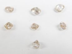 Seven old cut diamonds, 0.13g