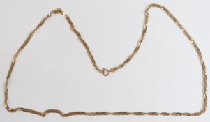 A 9ct gold necklace, 3.2g