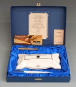 Sheaffer limited edition (1685/5000) Royal Doulton desk set comprising ceramic stand and White Dot