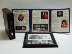 PCS album containing 36 USA silver quarters 1899-1964, together with The Kennedy Commemorative Folio