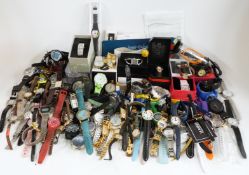 Over 100 various ladies and gentleman's watches including Rotary, Roamer, Storm, Ingersoll,