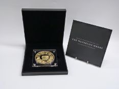 Worcestershire Medal Service issued commemorative Waterloo medal in deluxe case with booklets, 889mm