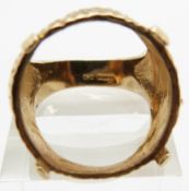 A 9ct gold ring mount, 10.2g, size Q