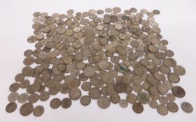 Collection of UK coins, mostly pre-1947 silver