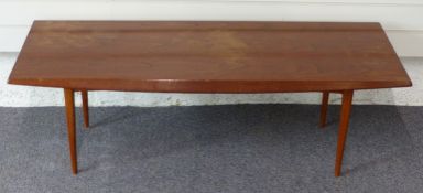 Gordon Russell of Broadway coffee table, L120 x D44 x H39cm