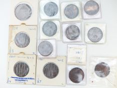 A collection of largely young head Victorian halfpennies, includes a VF 1860 example