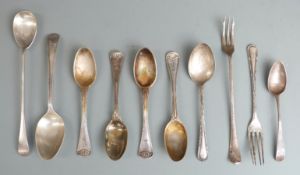 Quantity of hallmarked silver cutlery including pickle fork long jam spoon etc weight 171g