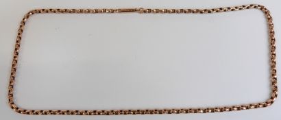 A 9ct rose gold necklace,11.4g