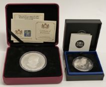 Canada 2017 silver 2oz maple leaf 10 dollar coin in matt proof finish, cased with certificate