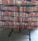 Industrial/haberdashery/shopfitting steel dual purpose hanging rail and shelf unit, W120 x D35 x